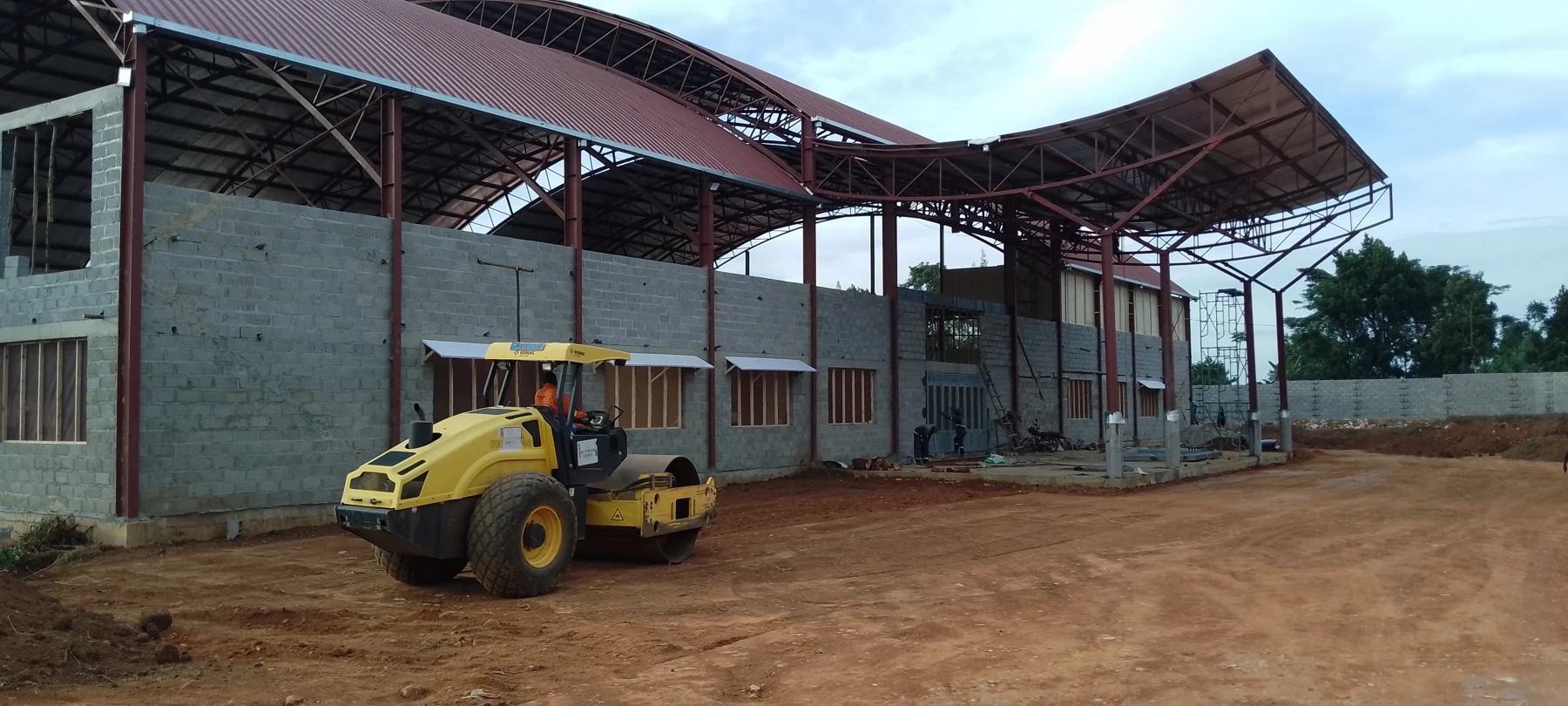 Hall construction project by Hi-Tech Contractors Limited in Uganda